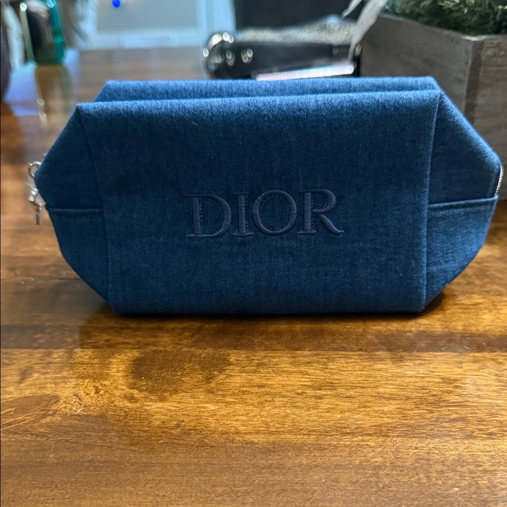 GWP Dior denim cosmetic pouch